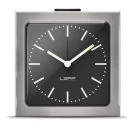 LEFF Amsterdam Block Alarm Clock - Silver with Black Face