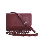 By Malene Birger Women's Niccon Leather Fringe Crossbody Bag - Red Image 1