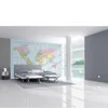 World Map in Stunning Digital Colour Wall Mural - Image 1