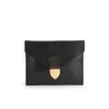 Sophie Hulme Large Spear Tab Leather Pouch - Black - Image 1