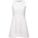 Victoria Beckham Women's Overlap Dress - White Broderie Anglaise