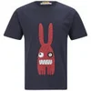 Peter Jensen Men's Monster Rabbit Cotton T-Shirt - Navy/Red - Image 1