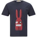 Peter Jensen Men's Monster Rabbit Cotton T-Shirt - Navy/Red