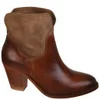 H Shoes by Hudson Women's Brock Suede Heeled Cowboy Boots - Tan - Image 1