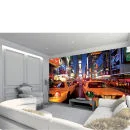 New York Times Square in Bright Lights and Yellow Cabs Wall Mural Image 1
