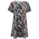 House of Holland Women's Printed T-Shirt Dress - House of Holland Logo - Multi