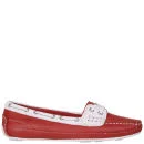 Sebago Women's Bala Moccasin Boat Shoes - Red/White