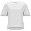 See By Chloé Women's Ruffled Blouse Top - White Image 1