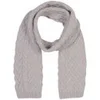 Johnstons of Elgin Cable Knit Cashmere Scarf - Agate - Image 1