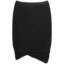 T by Alexander Wang Women's Micro Modal Spandex Mini Skirt - Black 