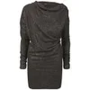 Vivienne Westwood Anglomania Women's LS New Drape Tunic - Anthracite - Image 1