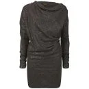 Vivienne Westwood Anglomania Women's LS New Drape Tunic - Anthracite Image 1