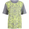 Draw In Light Women's Butterfly Unisex T-Shirt - Neon On Grey - Image 1