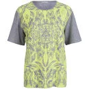 Draw In Light Women's Butterfly Unisex T-Shirt - Neon On Grey