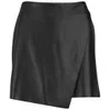 Helmut Lang Women's Leather Mini Skirt - Black - Image 1