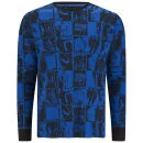 Marc by Marc Jacobs Men's Silhouette Print Long Sleeve T-Shirt - Blue Multi Image 1