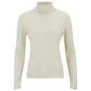 Knutsford Women's Roll Neck Cashmere Sweater - White Image 1