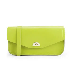The Cambridge Satchel Company Leather Clutch Bag - Apple Green Image 1