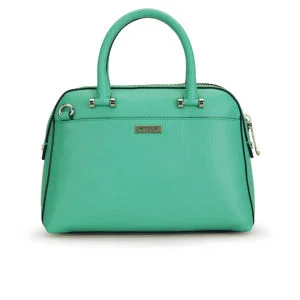 MILLY Astor Pebble Leather Bowler Bag - Turquoise Image 1