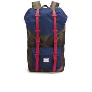 Herschel Supply Co. Little America Backpack - Woddland/Navy/Red Rubber Image 1