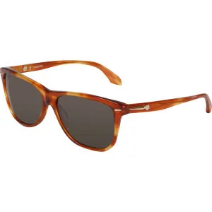 Calvin Klein Oversized Wayfarer Sunglasses - Blonde Havana Image 1