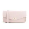 The Cambridge Satchel Company Leather Clutch Bag with Shoulder Strap - Peach Pink - Image 1