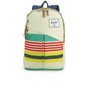 Herschel Supply Co. Parker Malibu Stripe Backpack - Stripe/Bone/Navy Rubber