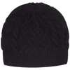 Johnstons of Elgin Cable Knit Cashmere Beanie Hat - Plum - Image 1