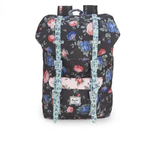 Herschel Supply Co. Little America Mid-Volume Backpack - Black Floral Image 1