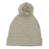 Collective Purl Stitch Beanie Pom Hat - Off White - Image 1