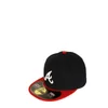 New Era Men's MLB 59FIFTY Atlanta Braves Hat - Game Navy & Red - Image 1