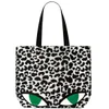 Lulu Guinness Lily Wild Cat Tote - Stone/Black - Image 1
