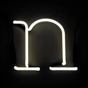 Seletti Neon Wall Light - Letter N Image 1