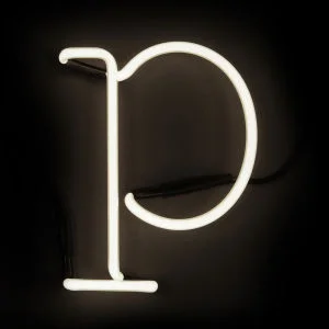 Seletti Neon Wall Light - Letter P Image 1