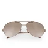Linda Farrow Aviator Sunglasses - Rose Gold - Image 1