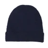 Collective Purl Stitch Beanie Hat - Navy - Image 1