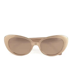 Linda Farrow Cats Eye Sunglasses - Brushed Rose Gold