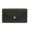 Rebecca Minkoff Leather Wallet on a Chain with Studs - Black - Image 1