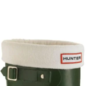 Hunter Unisex Fleece Welly Socks - Cream Image 1