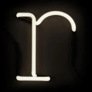 Seletti Neon Wall Light - Letter R Image 1