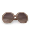 Linda Farrow Round Oversized Sunglasses - Mink - Image 1