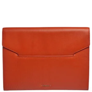 Paul Smith Accessories Women's Large Leather Clutch Bag - Orange
