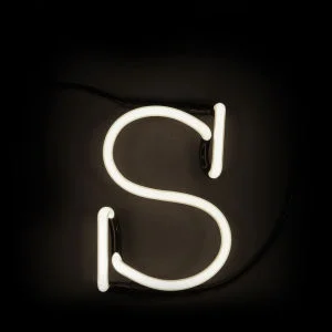 Seletti Neon Wall Light - Letter S Image 1