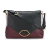 Lulu Guinness Medium Colour Block Nicola Leather Bowler Bag - Pink/Burgundy/Black - Image 1