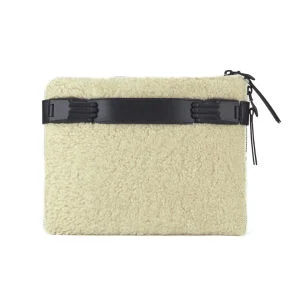 Opening Ceremony Women's Paloma Shearling Tech Clutch - Natural Multi