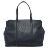 Paul Smith Accessories Women's Double Zip Embossed Leather Tote - Navy - Image 1