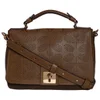Orla Kiely Women's Sixties Stem Punched Leather Rosemary Bag - Olive - Image 1