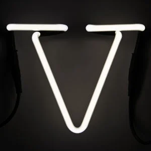 Seletti Neon Wall Light - Letter V Image 1