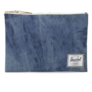 Herschel Supply Co. Extra Large Network Pouch - Acid Washed Denim