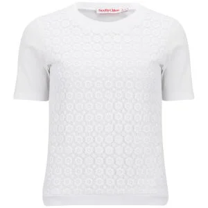 See By Chloé Women's Cotton and Lace Top - White Image 1